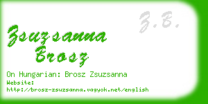 zsuzsanna brosz business card